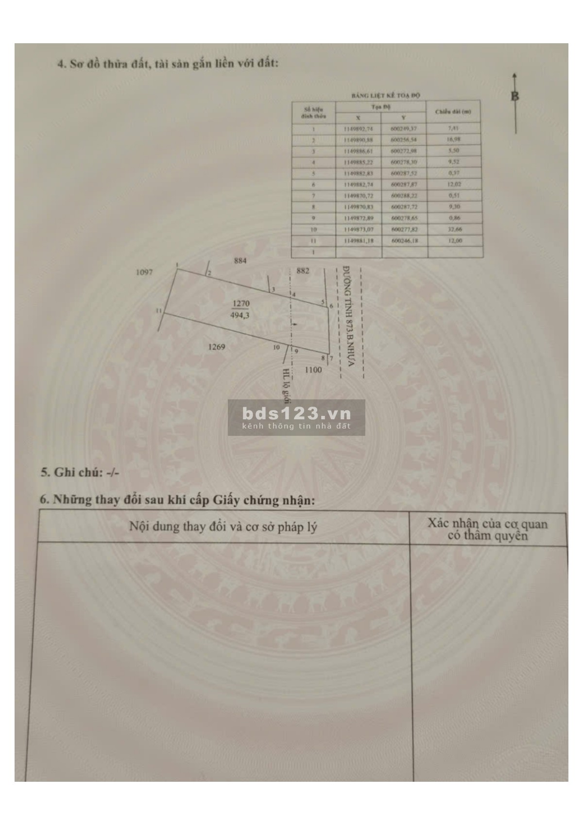 ĐẤT MẶT TIỀN ĐƯỜNG TỈNH 873B – SƠN QUI A, GÒ CÔNG – 657,7M² – GIÁ 2.6 TỶ