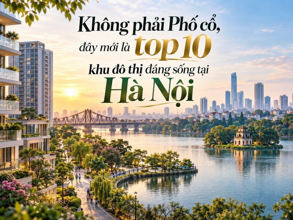Không phải Phố cổ, đây mới là top 10 khu đô thị đáng sống tại Hà Nội 