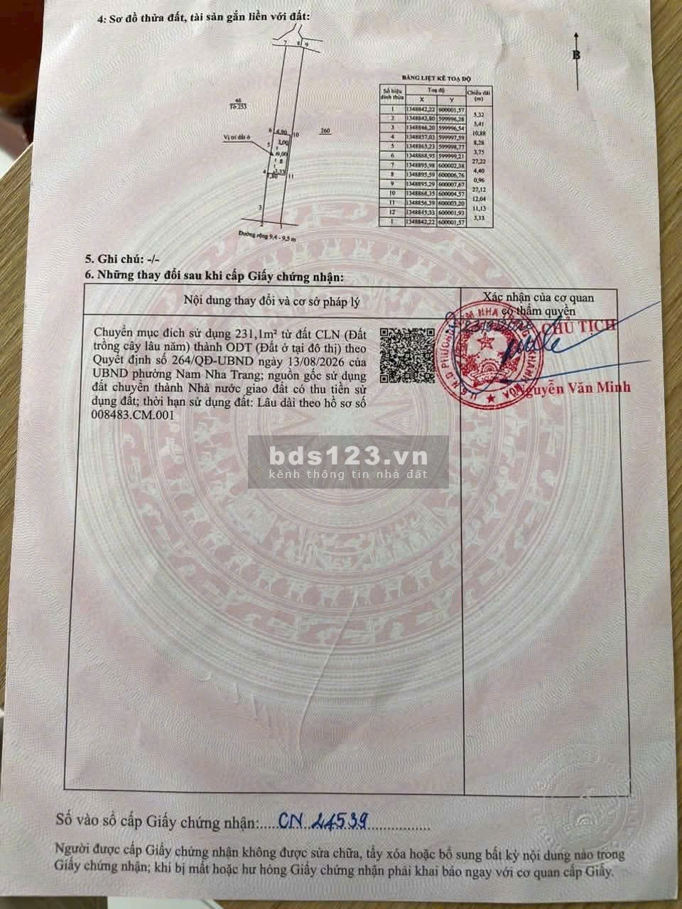 ĐẤT MẶT ĐƯỜNG LƯ GIANG - NAM NHA TRANG, GIÁ HƠN 9 TỶ