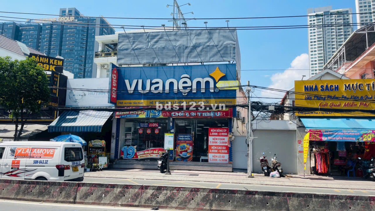 MẶT TIỀN KINH DOANH ĐƯỜNG HUỲNH TẤN PHÁT NGANG 9,5M X 24M -…