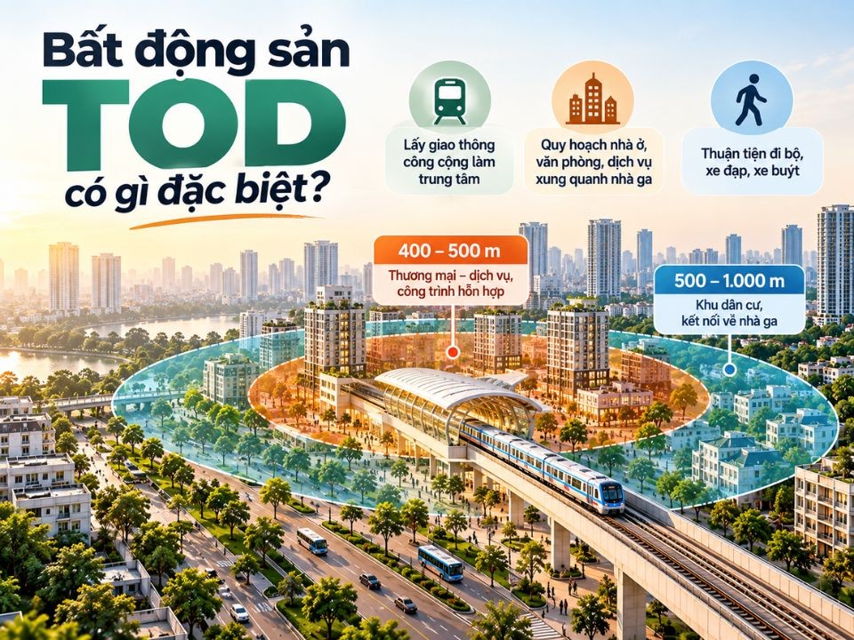 TOD là gì và bất động sản TOD có gì đặc biệt