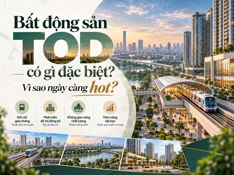 Bất động sản TOD có gì đặc biệt? Vì sao ngày càng hot?