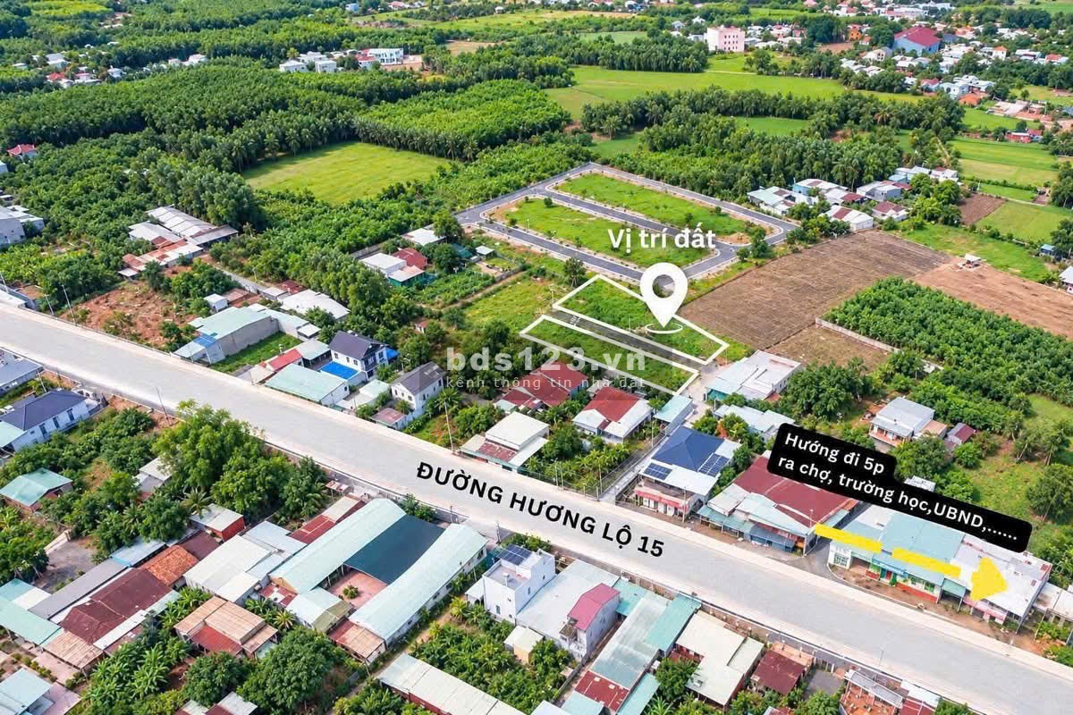 ĐẤT ĐẸP NGAY HƯƠNG LỘ 15, 3P RA CHỢ THẠNH PHÚ, HẠ TẦNG…